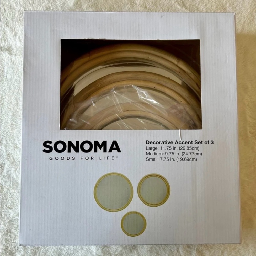 SONOMA 3 PC Mirrored Wall/Table Accent Set